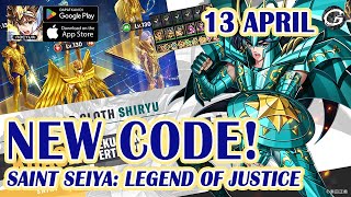 NEW CODE SAINT SEIYA LEGEND OF JUSTICE GIFT CODE 12 APRIL 2024 - MOBILE GAME (ANDROID/IOS) screenshot 1