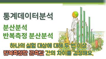 통계데이터분석 - 분산분석 - 반복측정 분산분석 🔑 repeated measures ANOVA | 하나의 실험 대상에 대해 두 번 이상 반복측정한 관측값 간의 차이 검정