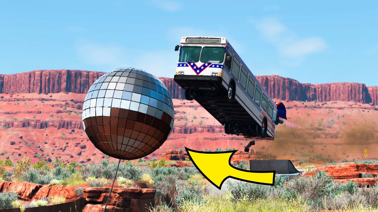 Cars VS Disco ball | BeamNG Drive
