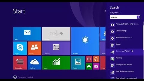 The Devices and Printers Panel | Jose DS