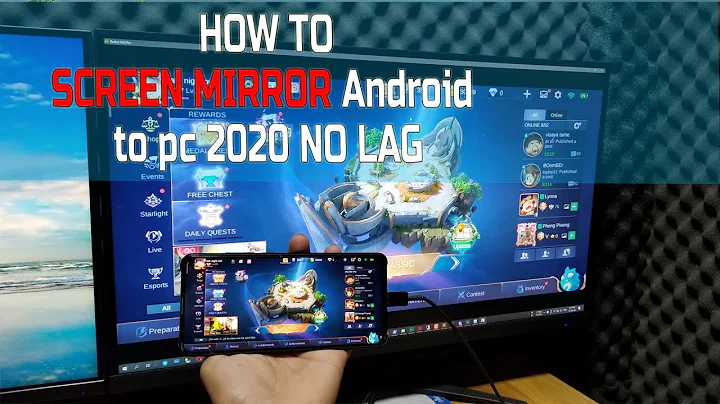 How to mirror android screen to pc 2020 with USB no lag