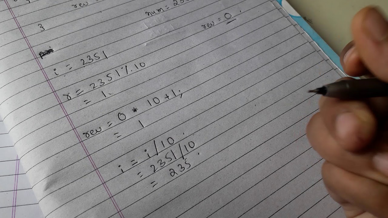 Reverse of given number - YouTube