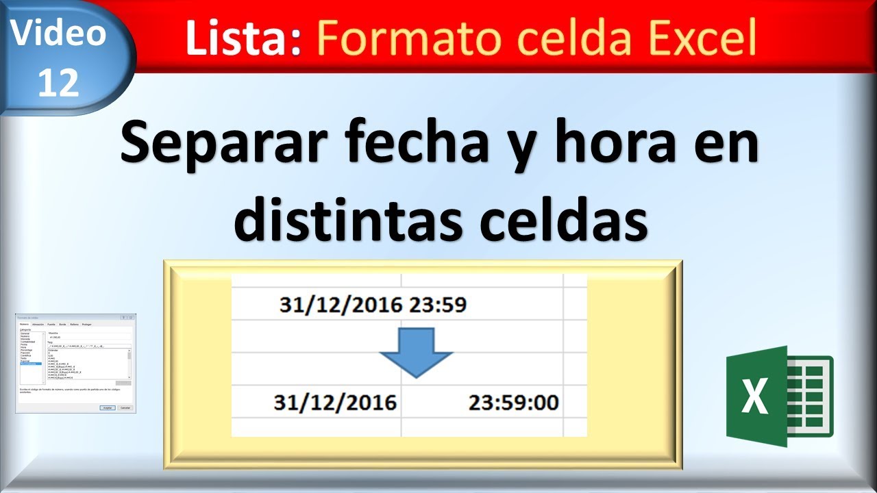 Obtener La Hora De Una Fecha Excel