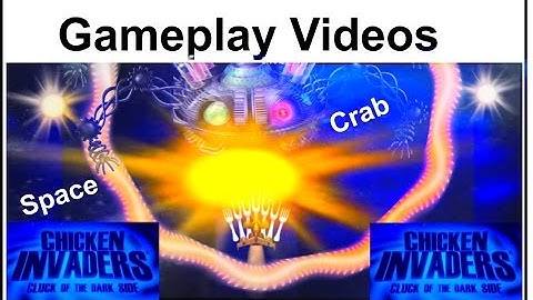 Chicken Invaders 5 - Cluck of the Dark Side (PC) Gameplay Video Space Crab Boss