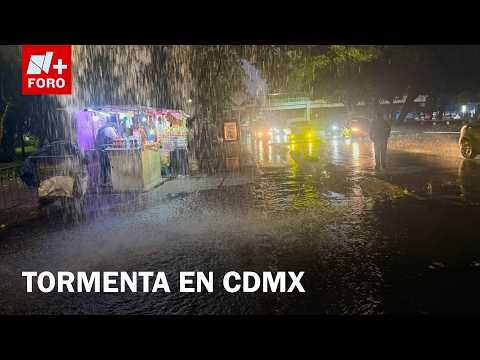 Cae lluvia intensa en Azcapotzalco y Miguel Hidalgo, CDMX