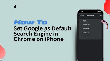 How to Set Google as Default Search Engine in Chrome on iPhone