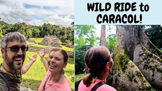 Climbing Belize’s TALLEST Building–visiting caves, pools, and Caracol’s EPIC ruins!
