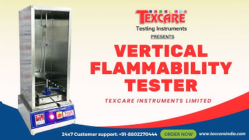 Textile vertical flammability tester, flammability testing equipment, ISO 6941, ASTM D6413