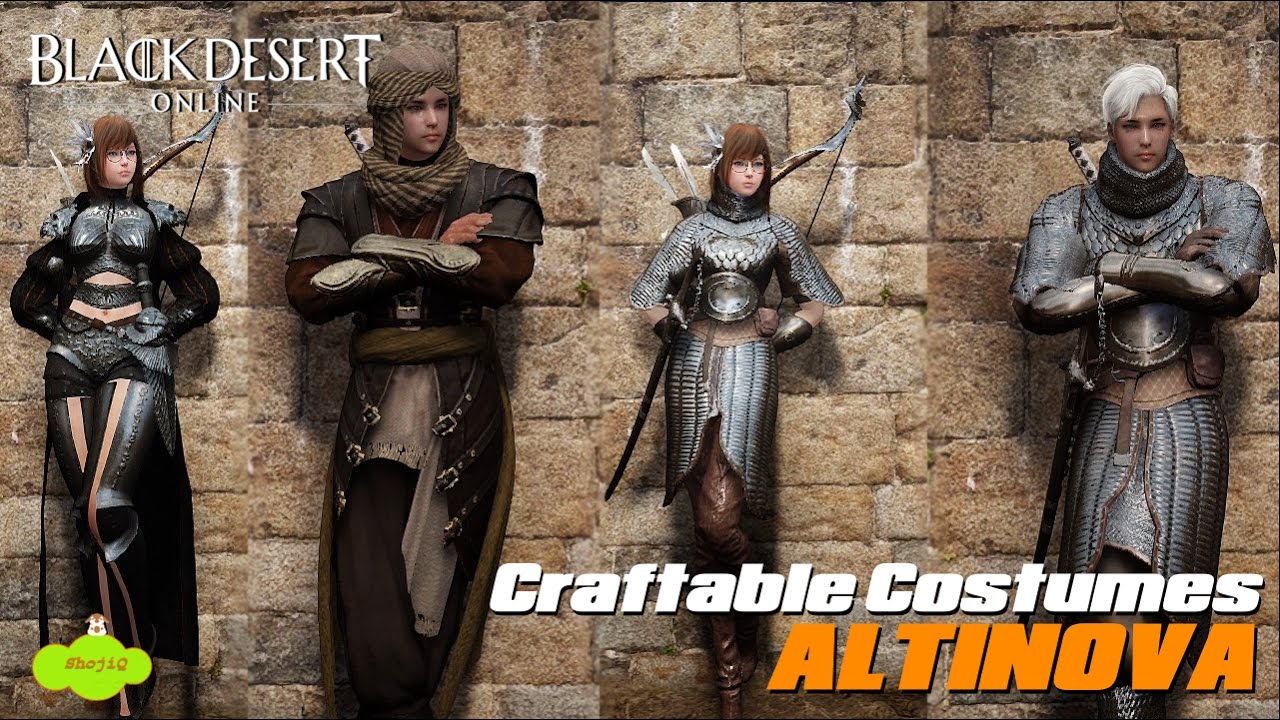 craftable costume, ninja, ranger, blackdesertonline, bestmmo, shroud knight...