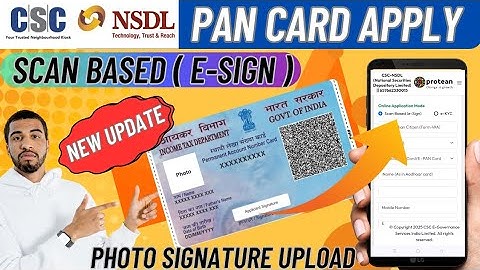 ⏯️ NSDL Pan Card Apply With Photo Signature ll Csc NSDL Pan Card Apply 2025 ll #nsdlpancard #cscpan
