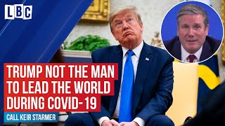 President trump is not capable of leading the world's response to
coronavirus, according new labour leader sir keir starmer. held his
fi...