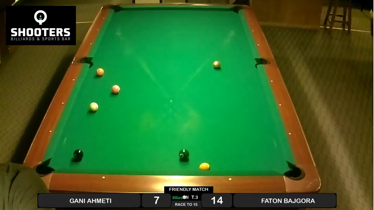 Shooters Billiards & Sports Bar Table 3 Live Stream YouTube