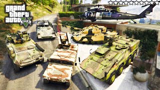 GTA 5  Stealing HEAVY MILITARY VEHICLES from Military Base with Franklin! (Real Life Cars #151)