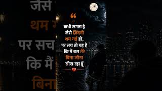 जिंदगी तेरे बिना 💔#silentvibes #heartbreak #sadquotes #brokenheart #viral #trending