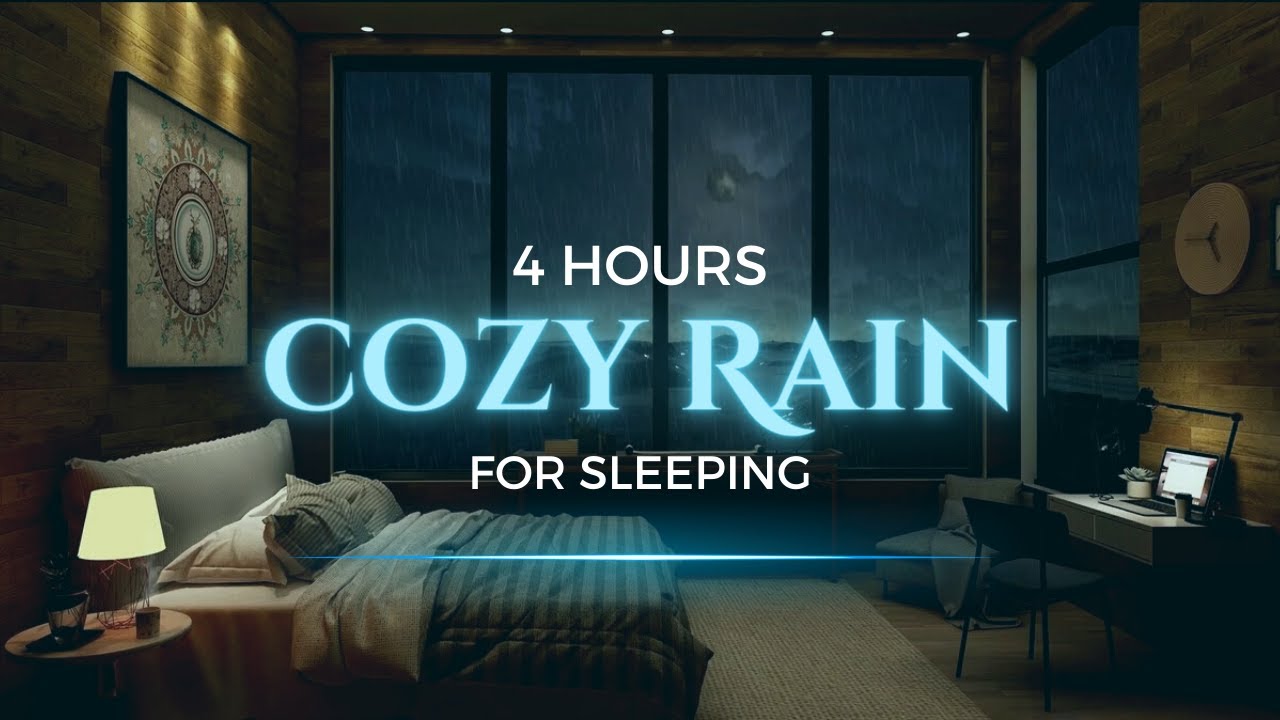 Cozy Rain Sounds for Sleeping - 4 Hours