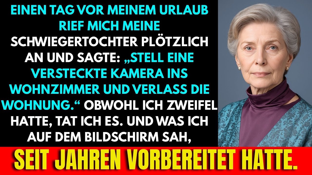 „Versteck Eine Kamera Im Wohnzimmer Und Geh Raus“, Sagte Meine Schwiegertochter – Und Dann…