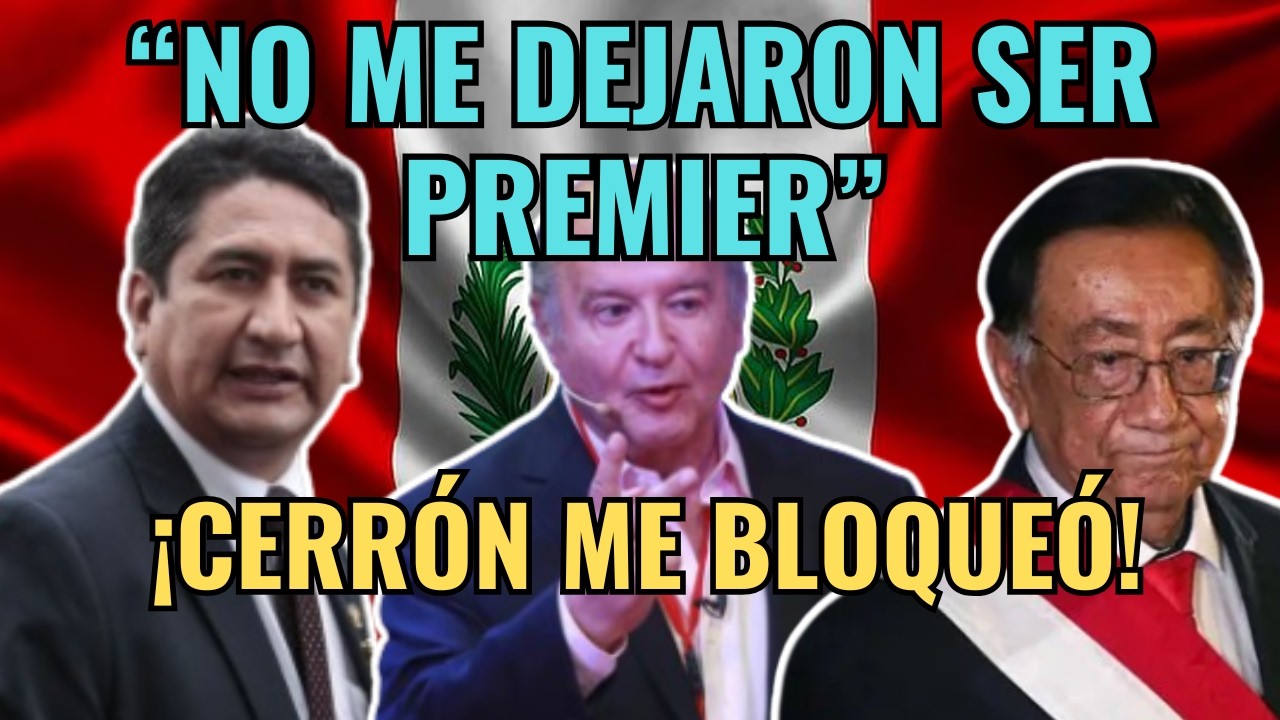 ¡Hernando de Soto EXPLOTA! Revela que Cerrón impidió que sea Premier