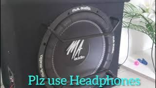 M.A audio subwoofer bass test