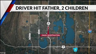 Father 2 children hit in crosswalk in Loveland