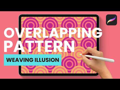 How to Make an Overlapping Seamless Pattern in Procreate | Weaving Illusion Tutorial