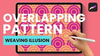 How to Make an Overlapping Seamless Pattern in Procreate | Weaving Illusion Tutorial