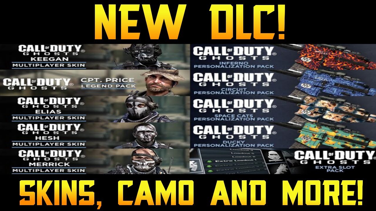 Ghosts New DLC - Character Skins, Space Cats Camo, Extra Classes + More!