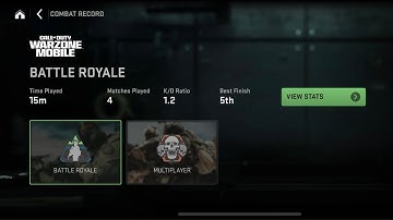 Warzone Mobile: How to View Combat Record Stats Tutorial! (For Beginners)