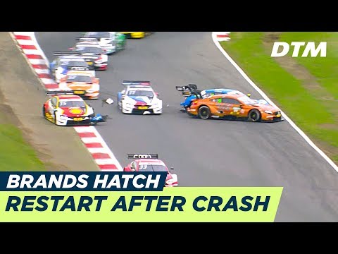 Starting crash forces restart - DTM Brands Hatch 2018