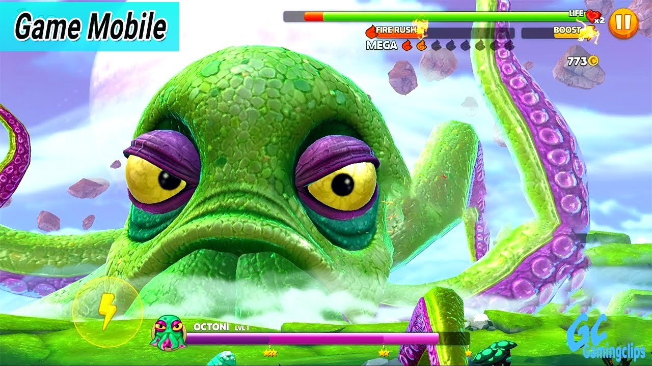 Octopus Boss Full Gems/Coins To Fight With Octopuses Boss | Hungry Dragon Mod - YouTube