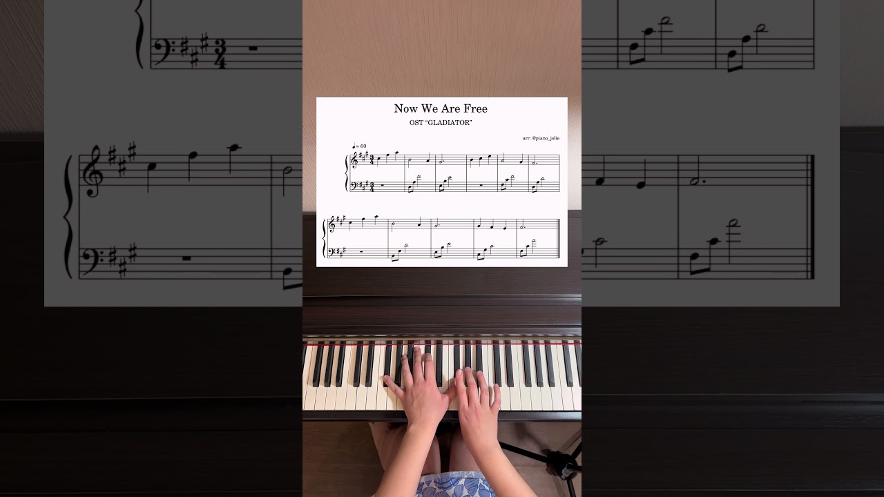 Now we are free ost Gladiator ноты sheet music 