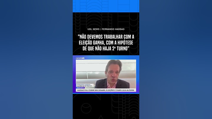 Fernando Haddad comenta sobre as eleições de 2022! #UOL