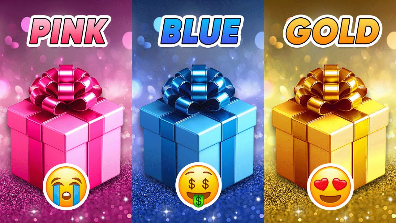 Choose Your Gift...! Pink, Blue or Gold 💗💙⭐️ How Lucky Are You? 😱 Quiz Shiba