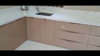 Modular Kitchen with Acralic Shutters in Kolhapur(Gadhinglaj)