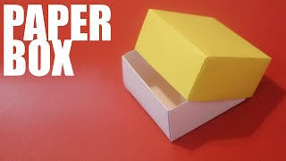 Origami paper box with lid  Tutorial