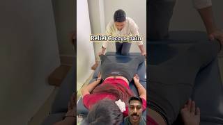 Coccyx pain or tailbone adjustment chiropractic treatment #trend #feed #feedshorts #ytshort