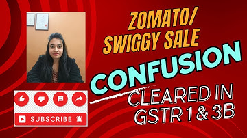 Explanation on how to fill Zomato/ swiggy/ ola/ booking.com/ urbanclap sale in GSTR 1 and GSTR 3B