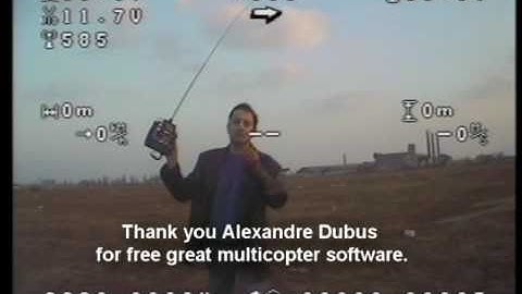 Multicopter hexacopter precheck fpv flight.