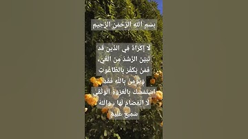 #سورة البقرة آية ٢٥٥-٢٥٦#surah al baqrah ayat 255-256