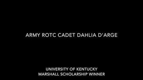 Army ROTC Cadet Dahlia d
