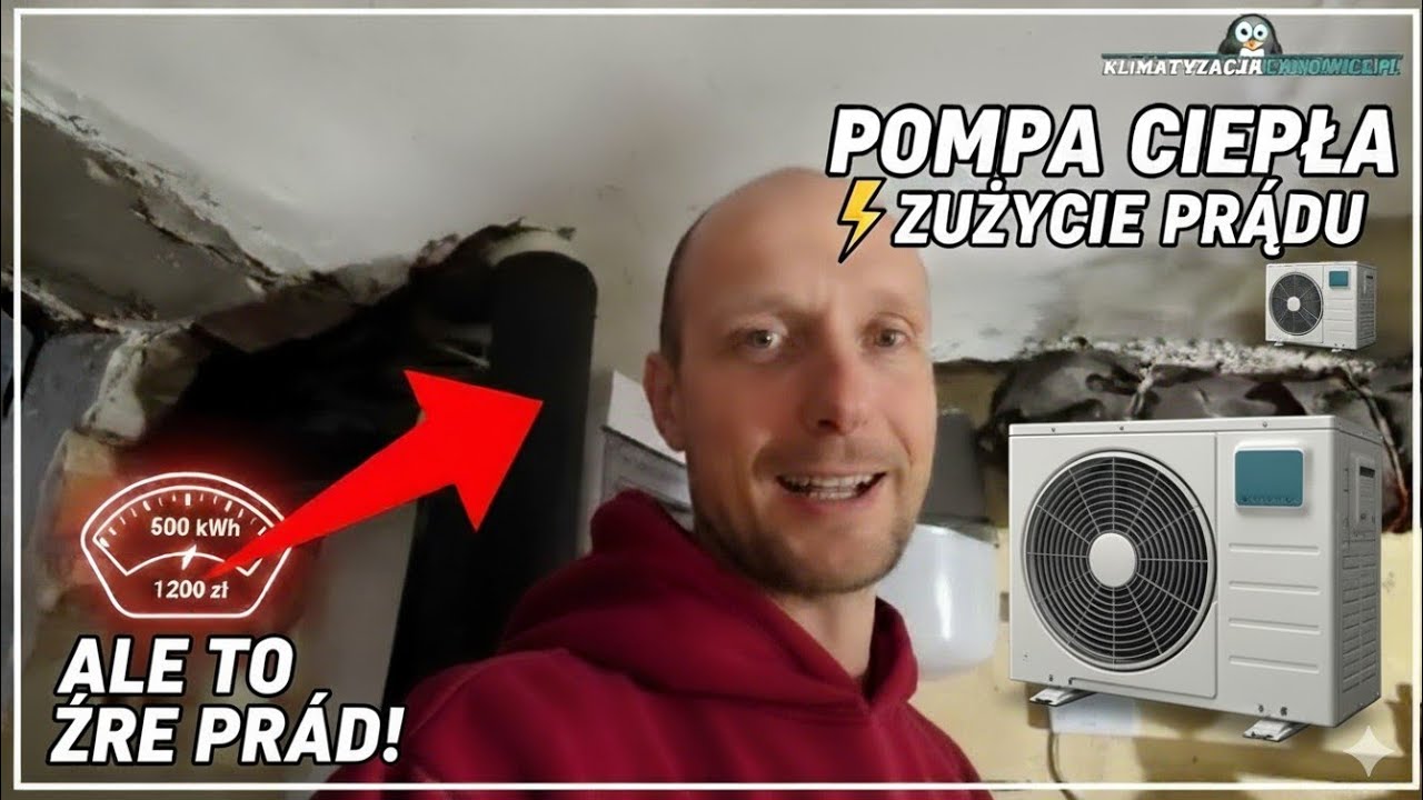 Tanie Pompy Ciepła ile to ŻRE prądu. YORK 16kW Stary VS Nowy budynek + bonus zużycie Panasonic