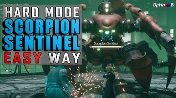 FF7R - EASY WAY to defeat SCORPION SENTINEL on HARD mode