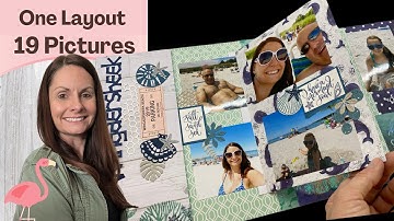 Beach Day Interactive Scrapbook Layout