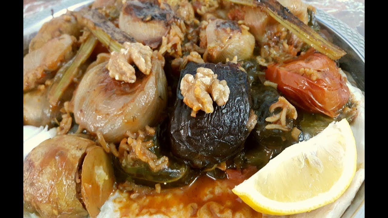 دولمة الجوز دولمة صيامي بدون لحم تجنن Walnut dolma