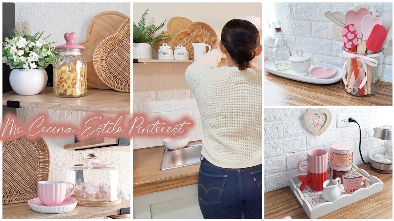 🏡💕DECORANDO MI COCINA ESTILO PINTEREST PARA SAN VALENTIN ✨️