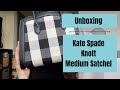 Unboxing of Kate Spade Knott Medium Satchel in Gingam