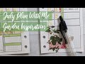 July 2021 Plan With Me | Summer Garden Theme