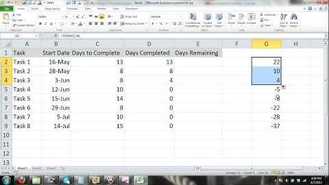 Microsoft Excel Gantt Chart Tutorial Excel 2010 Part 1 Automated Progress Gantt Chart Tutorial 2