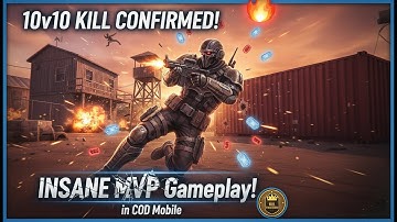 10v10 KILL CONFIRMED on FIRING RANGE! 🔥 INSANE MVP Gameplay in COD Mobile