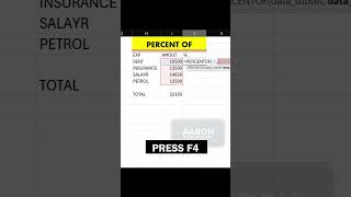 New Excel 365 Trick — Use PERCENTAGEOF Like a Pro 📊