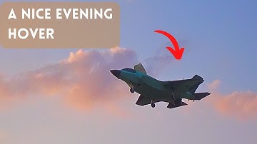 F-35B 3D Vtol RC Jetprint Model Nice evening Flight